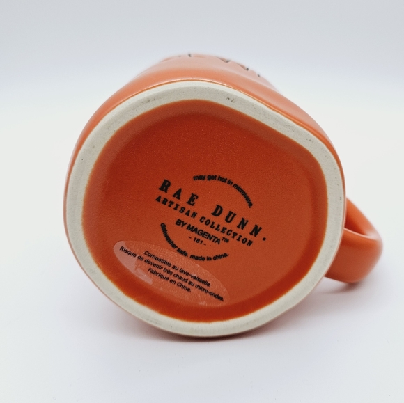 RAE DUNN | "Beware" pumpkins jack-o-lanterns double sided Halloween holiday mug - Picture 6 of 8